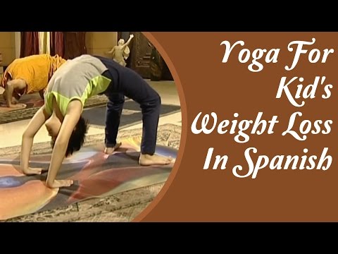 Yoga Regime For Obese Kids - Weight Loss & Fat Burning | Yoga Tutorial In Spanish