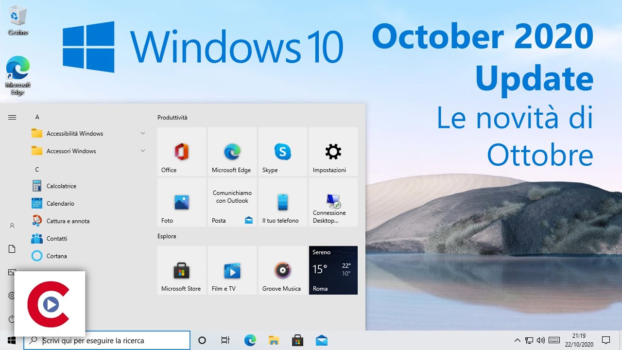 Le novità di Windows 10 October 2020 Update v.2010 (Ottobre 2020) - YouTube