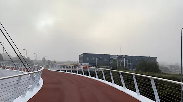 Dusky Morning Bike Ride in 4K ?? | Sunrise Over Eindhoven/Veldhoven Hovenring (Netherlands)