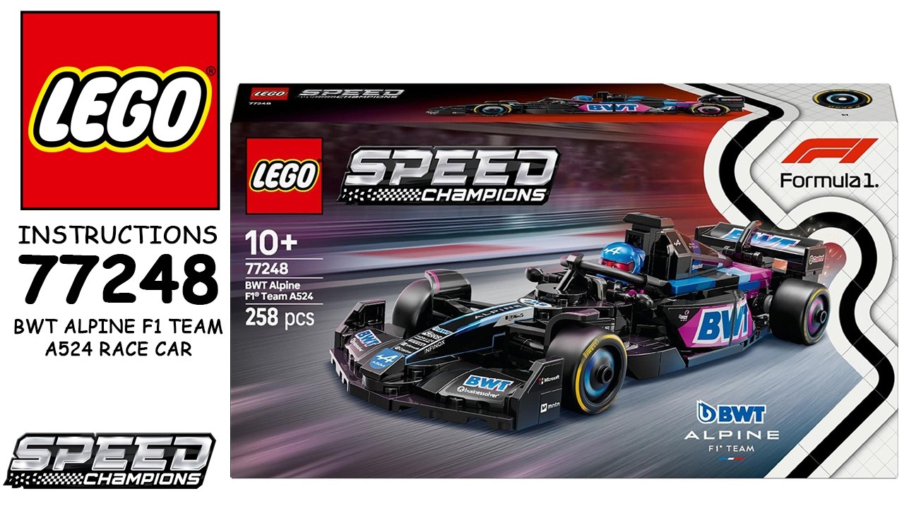 LEGO Instructions: 77248 BWT Alpine F1 Team A524 Race Car | LEGO