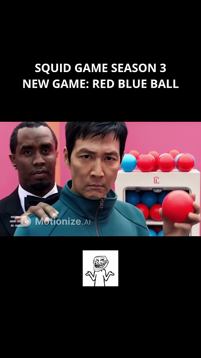 SEASON 3 SQUID GAME RED BALL BLUE BALL