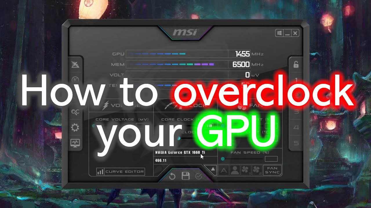 to Overclock your GPU AfterBurner and MSI Kombustor - YouTube