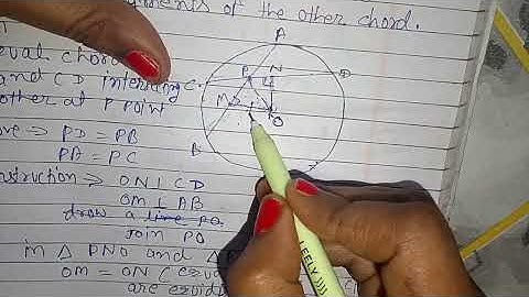 If two equal chords of a circle intersect within circles,prove that segment of#class9math#ex9.2ka Q2