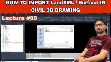 How to import LandXML / Surface in Civil 3D Drawing #landxml #surface #civil3d #engrrajasherazahmed