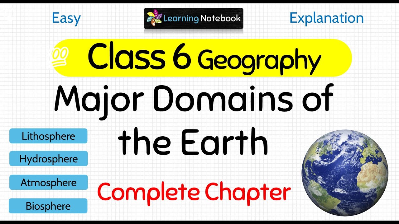 Class 6 Major Domains Of The Earth Class 6 Geography YouTube Class 6 Major Domains Of The Earth Class 6 Geography YouTube