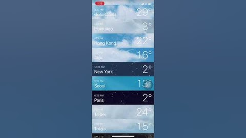 Apple iPhone X weather bugs New York (iOS 11)