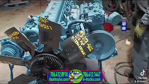 7515-0204253 - USED 1.993 DTA-466 INTERNATIONAL ENGINE, 210HP