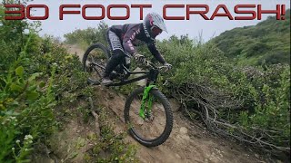Falling off a 30 foot cliff! Hitting a Gnarly Trail for the first time / May 13, 2024