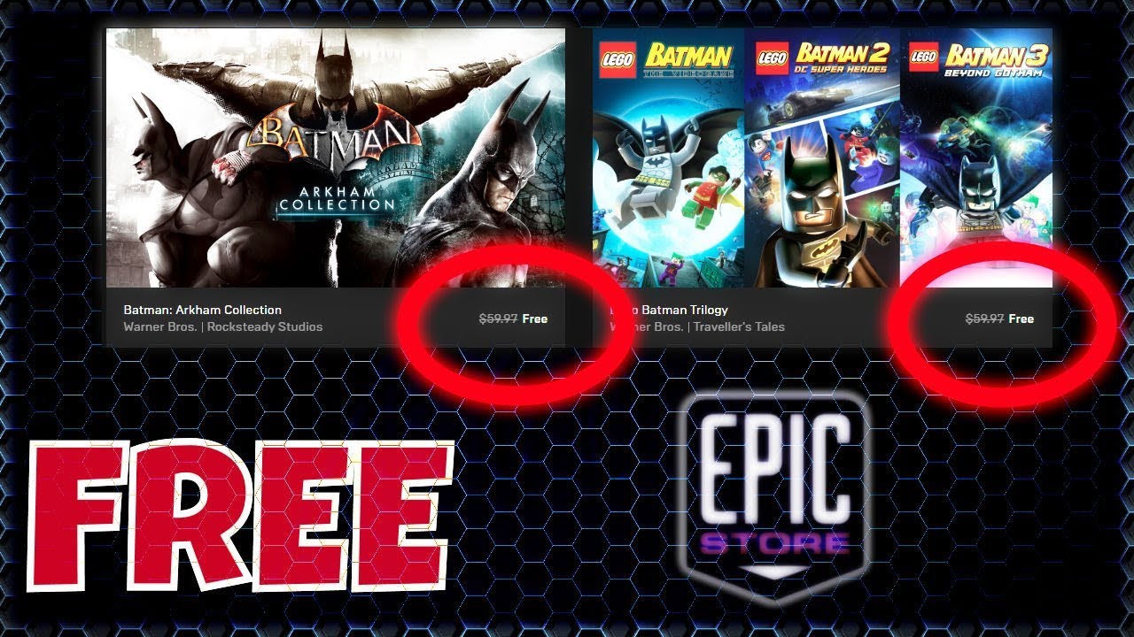 6 FREE Batman Games! | Epic Games Store - YouTube