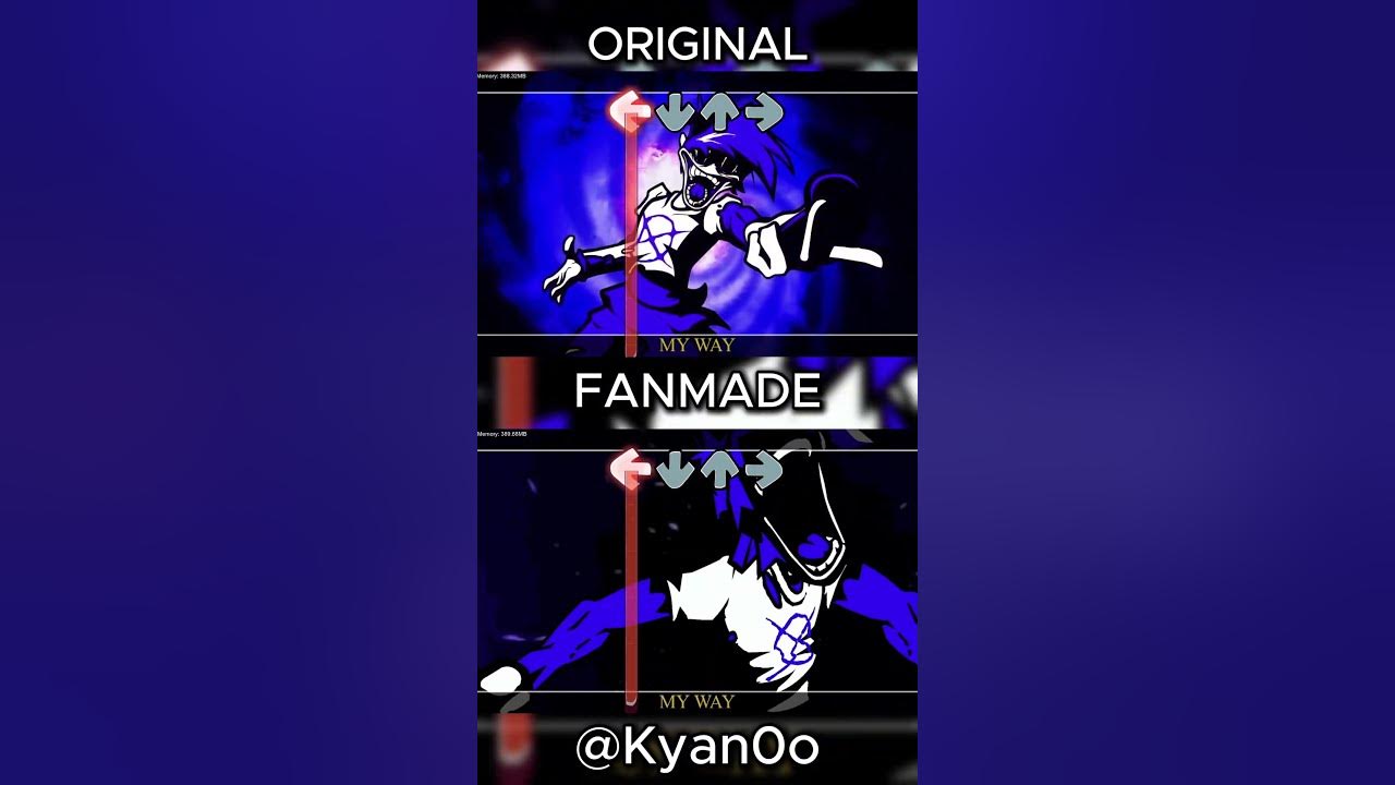 silly billy - original vs fanmade animation #fnf #fnfmod