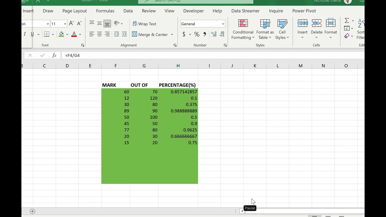 HOW TO CONVERT STUDENT MARKS TO PERCENTAGES THEN SORT FROM HIGHEST TO LOWEST UNDER 3 MINUTES.
