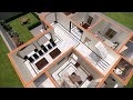 Single floor house design  2 bedrooms  village style modern house design