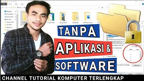 Cara Mengunci Folder Tanpa Aplikasi Apapun - Folder Protection | PART 40 Komputer