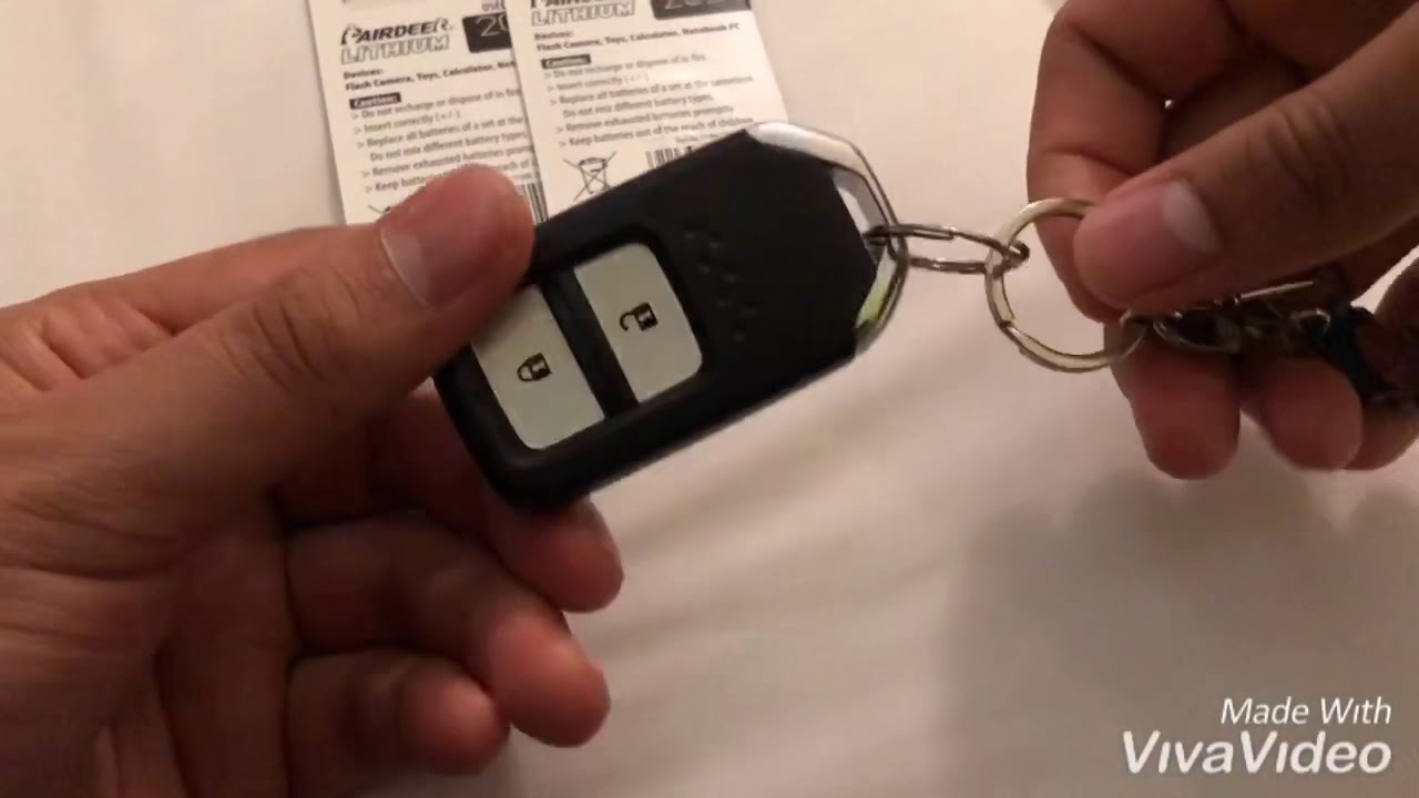 Cara nk tukar bateri keyless Honda #keyless #honda #kereta ...