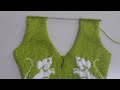 V- shape Neck knitting ||How to make V Neck Border (part 1),How to make DECREASE V-shape Neck Design