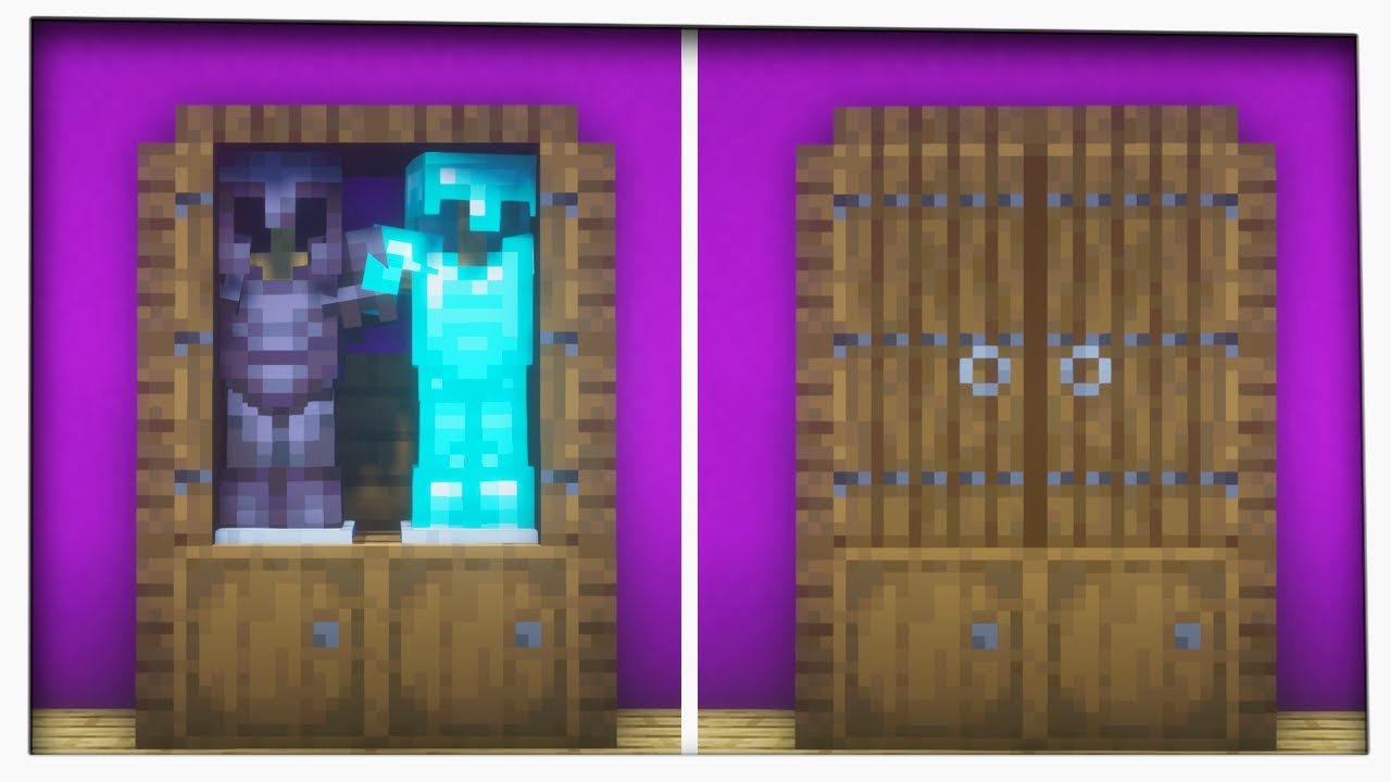 Minecraft How To Build A SIMPLE WARDROBE Design Interior Shorts Minecraft How To Build A SIMPLE WARDROBE Design Interior Shorts