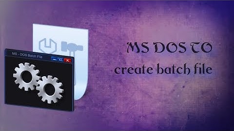 How to create batch file in MS DOS#programming #education #education #programminglanguage