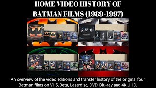 Home Video History of the Batman Films (1989-1997)