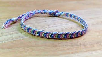 3 Colors Square Knot Macrame Bracelet