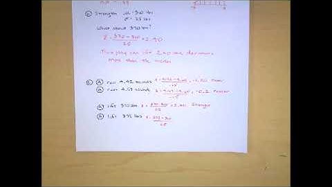 AP Stats Selected FRQs from 2011 Exam