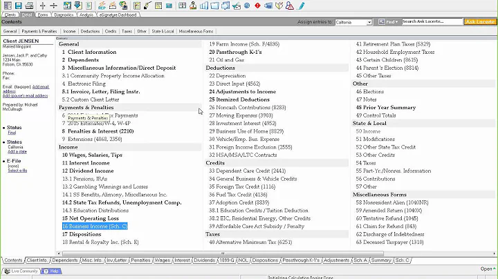 Lacerte Professional Tax: Detailed Demonstration (...