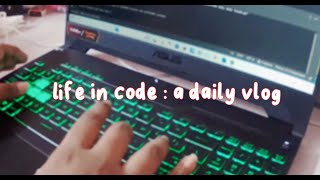 live in code: a daily vlog | learning python, coding, school project, studying