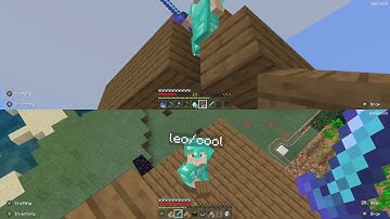 Minecraft Bro Challenge split screen on Nintendo Switch