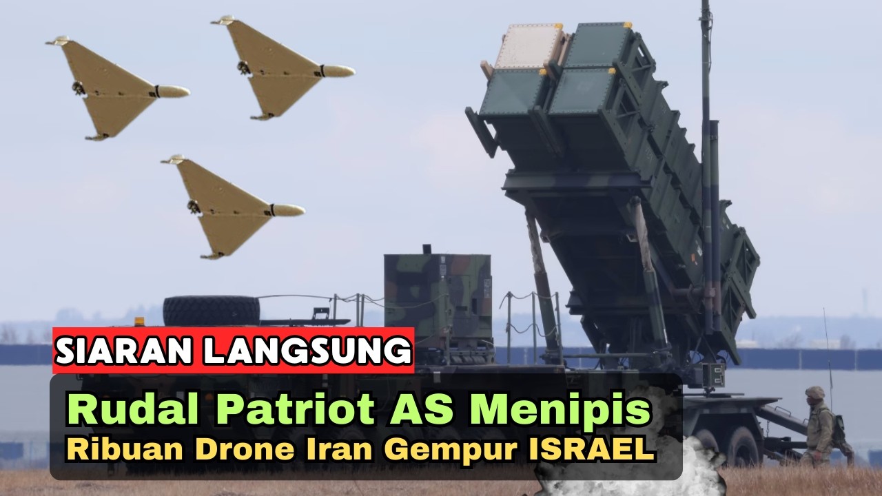 🔴 STOK HABIS! Rudal Patriot AS Menipis, Ribuan Drone Iran Gempur ISRAEL dan PANGKALAN AS