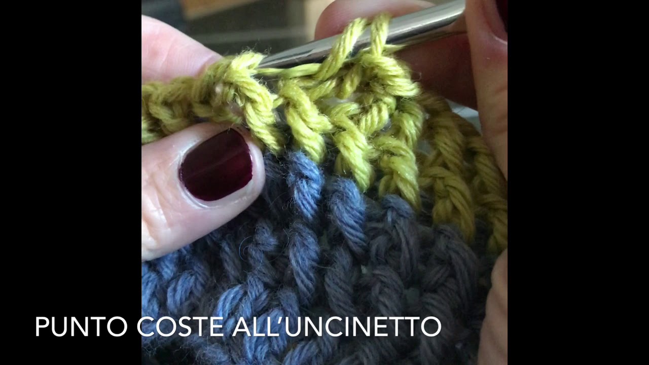 Punto Coste All Uncinetto Youtube Uncinetto Uncinetto Facile Schema Uncinetto