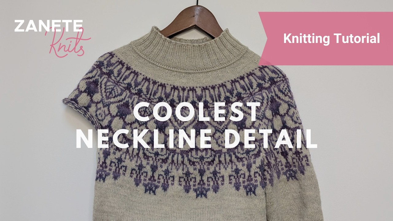 Уникальная техника обработки горловины для вашего следующего свитера.