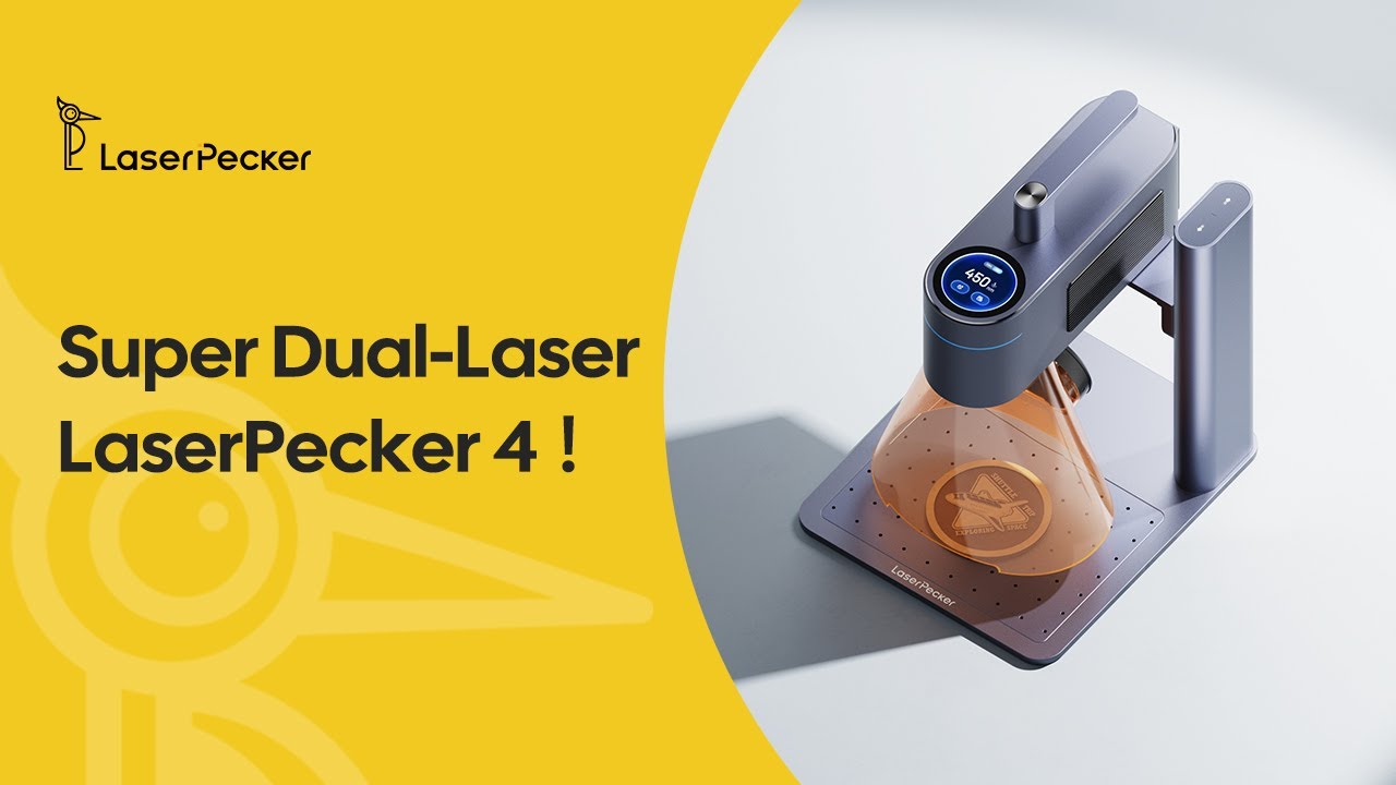 Best Dual Laser Desktop Laser Engraver for All Materials LaserPecker 4