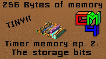 Making the actual timer storage bits [Scrap Mechanic timer memory ep. 2]