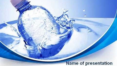 Plastic Bottle PowerPoint Template by PoweredTemplate.com