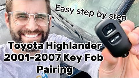 ★★★★★ EASY Toyota Highlander Key Fob Programming for 2001-2007 Remote Instructions