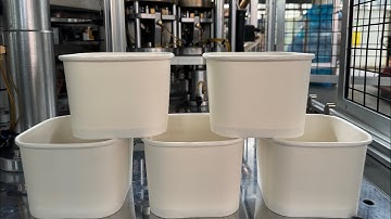 Mingguo Rectangular Paper Bowl Machine, Square paper bowl making machine,stable speed 50-60 pcs min