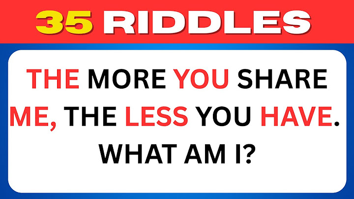 Only a Genius Can Solve These Riddles 🧩 35 Brain Teasers & Riddle Quiz 🧠✅