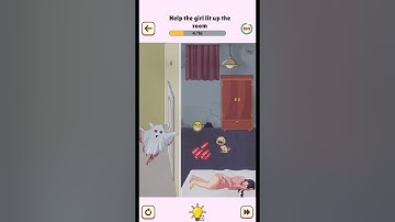 Frustrating Puzzle Mind Game - Level 18 - Help the girl lit up the room.