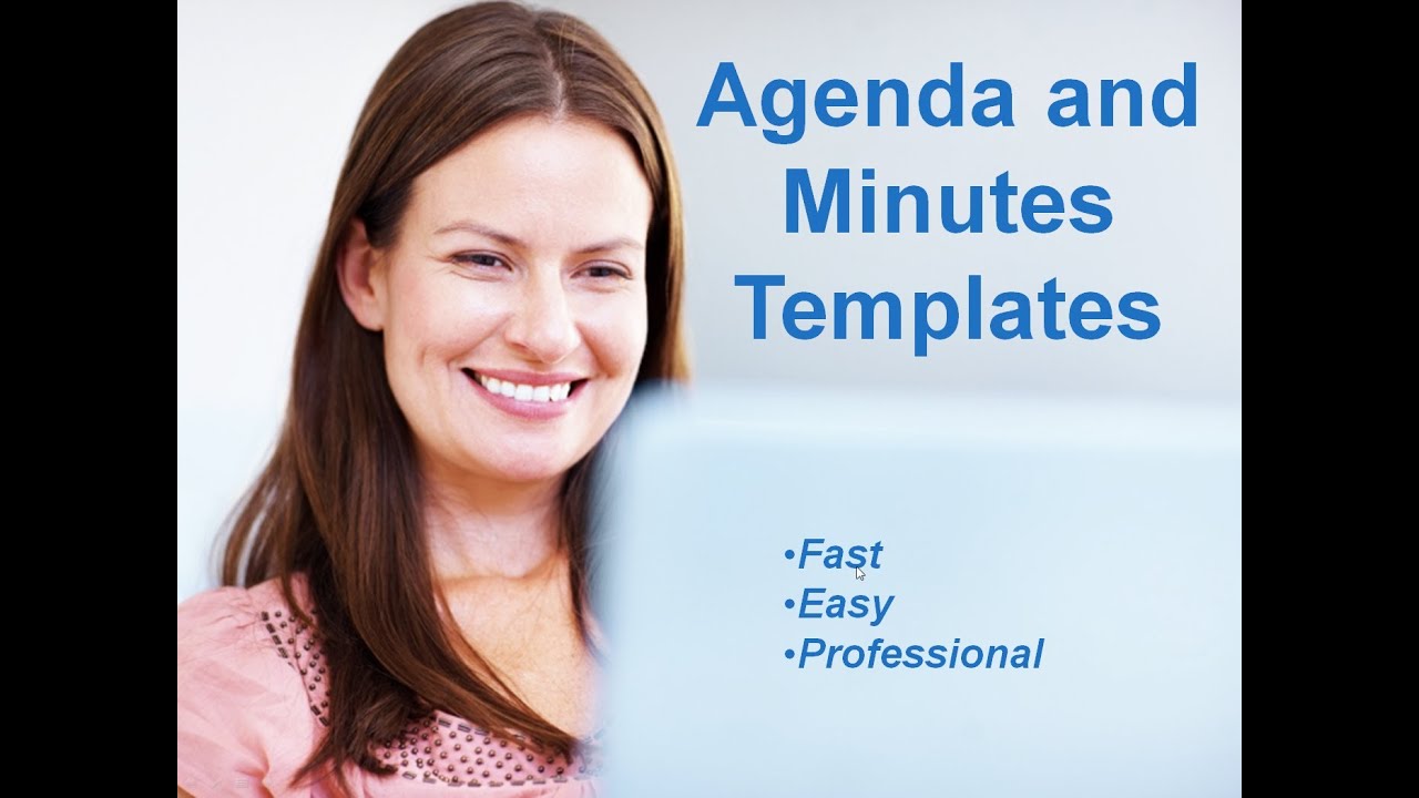 Agenda and meeting minutes templates - YouTube