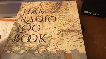 Ham radio log book.
