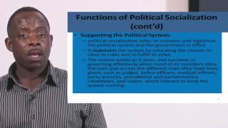 Poli 111 - Session 10: Political Socialization Contd