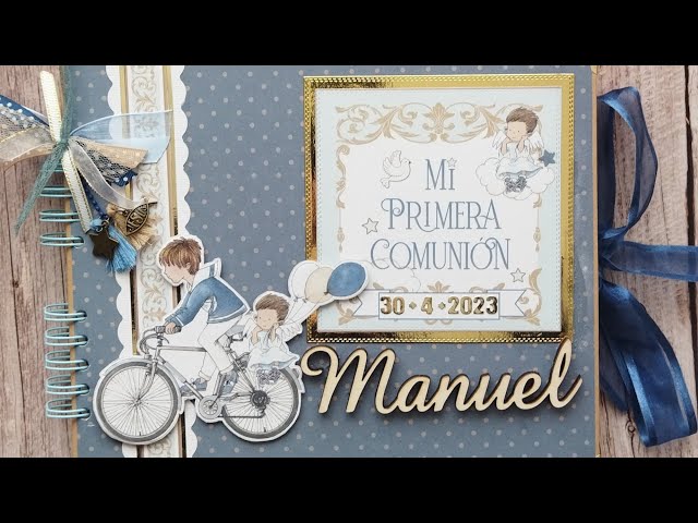 Libro de Firmas Comunión Niña con Foto Bici - Álbum Primera Comunión