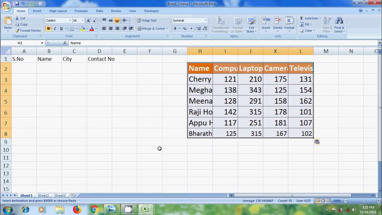 Excel 2007 How To enter Data In Multiple Worksheets At The Same Time YouTube