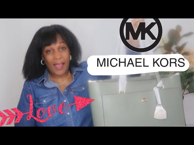 Michael Kors Maisie Medium Pebbled Leather 3-in-1 Crossbody Bag in Buff  Multi unboxing 