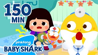 I've Got a Boo-Boo on my Belly! | +Compilation | Baby Shark Hospital Play | Baby Shark Official