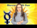 Mercury conjunct Sun in the Horoscope