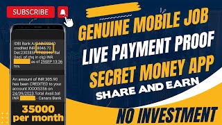 Genuine Mobile Job | Part time Job | Live Payment Proof | Earning App | Share to Whatsapp and Earn screenshot 5