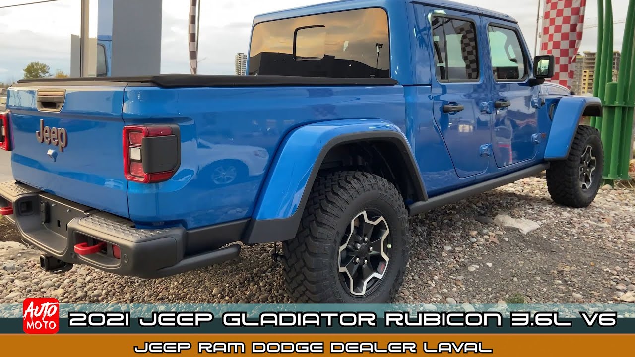 21 Jeep Gladiator Rubicon 3 6l V6 Exterior And Interior Dealer Jeep Laval Youtube