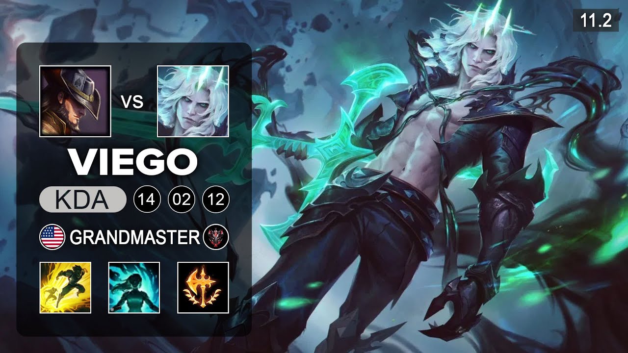Viego Mid vs Twisted Fate - NA Grandmaster Patch 11.2