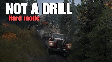 SnowRunner Hard Mode - Not A Drill - Oil Rig Drill & Construction Rig Semi-Trailer