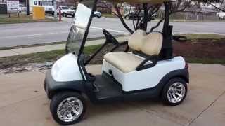 Pearl White Club Car Precedent Golf Cart For Sale From SaferWholesale.com - Big Baller Edition